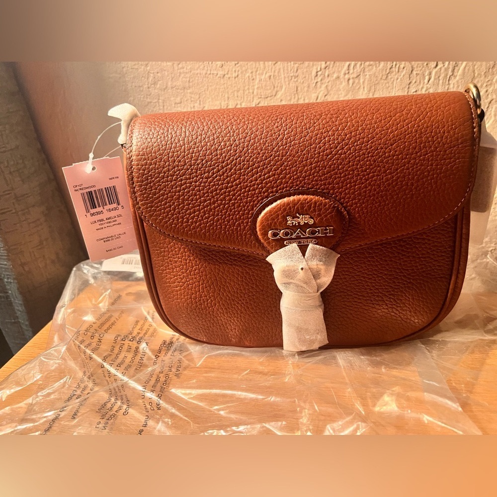 NWT Coach Amelia Saddle Bag